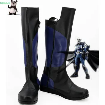 Maskeli Rider Kamen Rider Şövalye Siyah Cosplay Uzun Çizmeler Deri Ayakkabı Custom Made Unisex CosplayLove