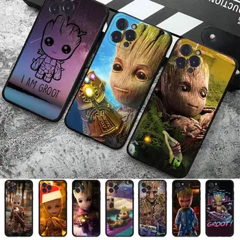 Disney Guardians Groot Telefon Kılıfı için iPhone 14 11 12 13 Mini Pro XS Max Kapak 6 7 8 Artı X XR SE 2020 Funda Kabuk